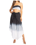 Sakkas Vanessa Women's Bandeau Tube Top & Wide leg Gaucho Pants Set Palazzo Boho - Buy One Get One